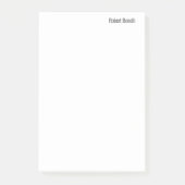 Minimalistische Duidelijke Witte Moderne Standaard Post-it® Notes (Voorkant)