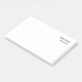 Minimalistische Duidelijke Witte Moderne Standaard Post-it® Notes (Schuin)