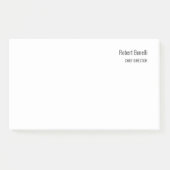 Minimalistische Duidelijke Witte Moderne Standaard Post-it® Notes (Voorkant)