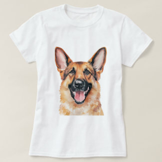 Minimalistische Duitse herdershond geïnspireerd T-shirt