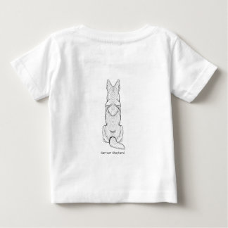 Minimalistische Duitse Herdershond Lijntekening 