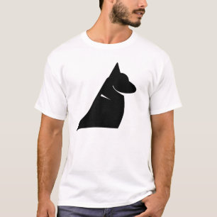 Minimalistische Duitse Herdershond Silhouette T-Sh T-shirt