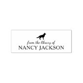 Minimalistische Duitse herdershond, uit de bibliot Rubberstempel (Afrduk)