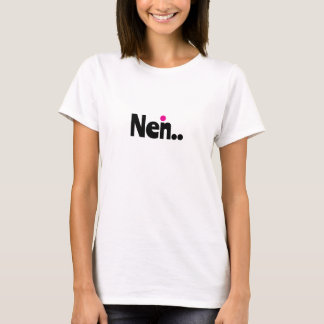 Minimalistische Duitse “NEE.” T-shirt