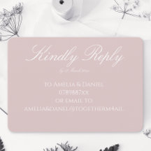 Minimalistische Dusky Roze en Wit