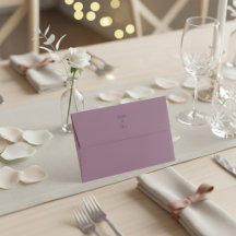Minimalistische Dusty Rose Paarse Script Namen Bru