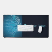 Minimalistische Dynamic AI Abstracte Singularity Bureaumat (Keyboard & Muis)