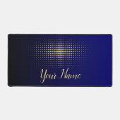 Minimalistische dynamische pulsar Abstracte gouden Bureaumat (Voorkant)