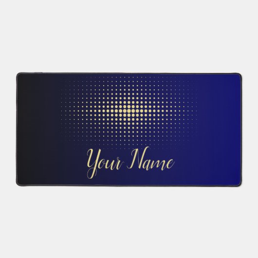 Minimalistische dynamische pulsar Abstracte gouden Bureaumat (Voorkant)