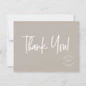 Minimalistische Earth-tone bewerkbare zakelijke lo Kaart (Voorkant)