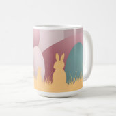 Minimalistische Easter Elegance Koffiemok (Voorkant rechts)