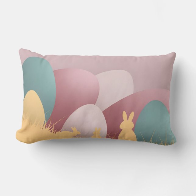 Minimalistische Easter Elegance Kussen (Voorkant)