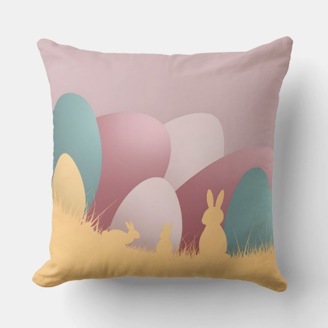 Minimalistische Easter Elegance Kussen (Voorkant)