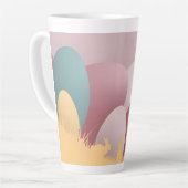 Minimalistische Easter Elegance Latte Mok (Linkerhoek)