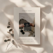 Minimalistische echografie Foto Nieuwe Baby Zwange Aankondiging