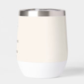 Minimalistische Ecru Palm Tree lijn Art Custom Bru (Achterkant)