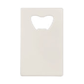 Minimalistische Ecru Palm Tree lijn Art Custom Bru Creditkaart Flessenopener (Achterkant)