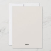 Minimalistische een foto kerstkaart | Olijfbruin (Achterkant)