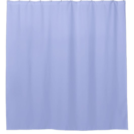 Minimalistische eenkleurige Periwinkle licht Paars Douchegordijn (Voorkant)