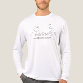 Minimalistische éénregel kunstprint T-shirt