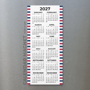 Minimalistische Eenvoudige 2027 Amerikaanse Magnet