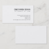 Minimalistische eenvoudige advocaat bij de wet visitekaartje (Voorkant / Achterkant)