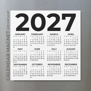 Minimalistische Eenvoudige Basis 2027 Magnetische