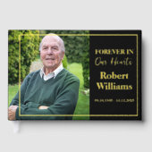 Minimalistische Eenvoudige Begrafenis Keepsake Mer Gastenboek (Voorkant)