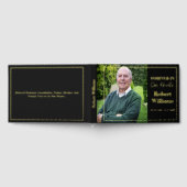 Minimalistische Eenvoudige Begrafenis Keepsake Mer Gastenboek (Volledig)