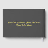 Minimalistische Eenvoudige Begrafenis Mermorial Fo Gastenboek (Achterkant)