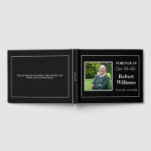 Minimalistische eenvoudige begrafenisherinnering gastenboek (Volledig)