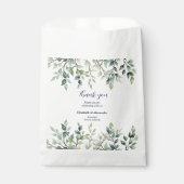 Minimalistische Eenvoudige  bladeren bruiloft Bedankzakje (Voorkant)