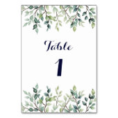 Minimalistische Eenvoudige  bladeren bruiloft Kaart (Achterkant)