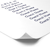 Minimalistische Eenvoudige Bladeren Trouwstoel Gra Poster (Hoek)