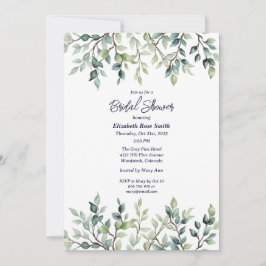 Minimalistische Eenvoudige  bladeren vrijgezellenf Kaart