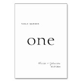 Minimalistische eenvoudige bruiloft kaart (Voorkant)