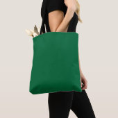 Minimalistische eenvoudige effen mooie groene kleu tote bag (Dichtbij)