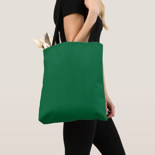 Minimalistische eenvoudige effen mooie groene kleu tote bag (Dichtbij)