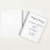 Minimalistische eenvoudige elegante bruiloft planner (Display)