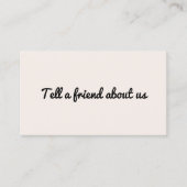 Minimalistische Eenvoudige Elegante Lichte Pastel  Aanbevelingskaartje (Voorkant)