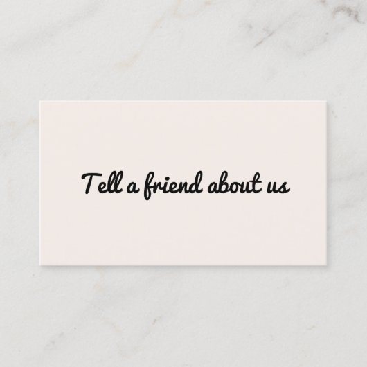 Minimalistische Eenvoudige Elegante Lichte Pastel  Aanbevelingskaartje (Voorkant)