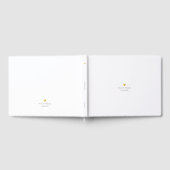 minimalistische eenvoudige elegante witte bruiloft gastenboek (Volledig)