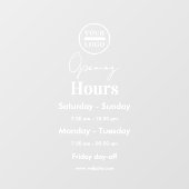 minimalistische eenvoudige en professionele openin raamsticker (Vel)