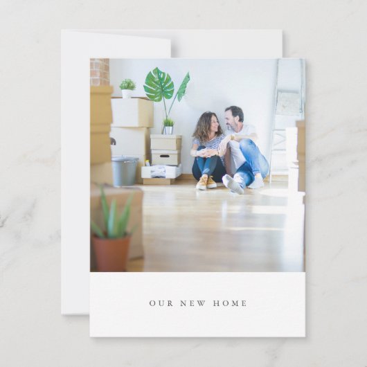 Minimalistische eenvoudige foto die we naar het th notitiekaartje (Voorkant)