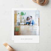 Minimalistische eenvoudige foto die we naar het th notitiekaartje (Voorkant / Achterkant in situ)