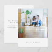 Minimalistische eenvoudige foto die we naar het th notitiekaartje (Voorkant / Achterkant)