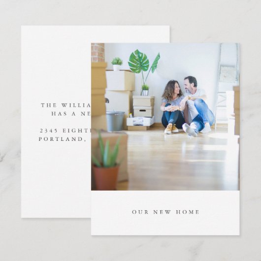 Minimalistische eenvoudige foto die we naar het th notitiekaartje (Voorkant / Achterkant)