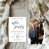 Minimalistische Eenvoudige Foto Trouwfoto Aankondi Kaart