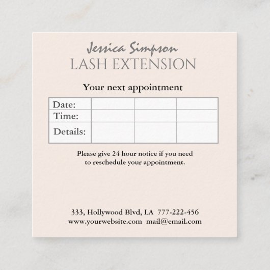 Minimalistische eenvoudige gouden folie holografis afsprakenkaartje (Achterkant)