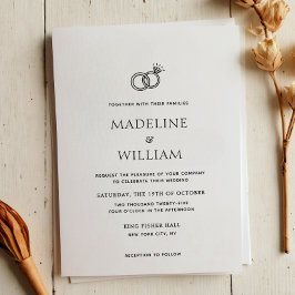 Minimalistische Eenvoudige Hand Getrokken Ringen T Kaart